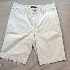 Polo by Ralph Lauren Boys Light khaki Flat Front Shorts